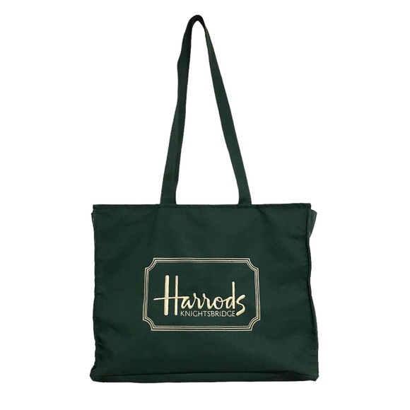 Harrods Bags Harrods Knightsbridge Green Canvas Tote Bag Poshmark